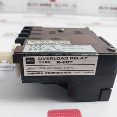 Toshiba R-20T Overload Relay Ac600V 3.27A Jem-1356 2.8-4.3Rc