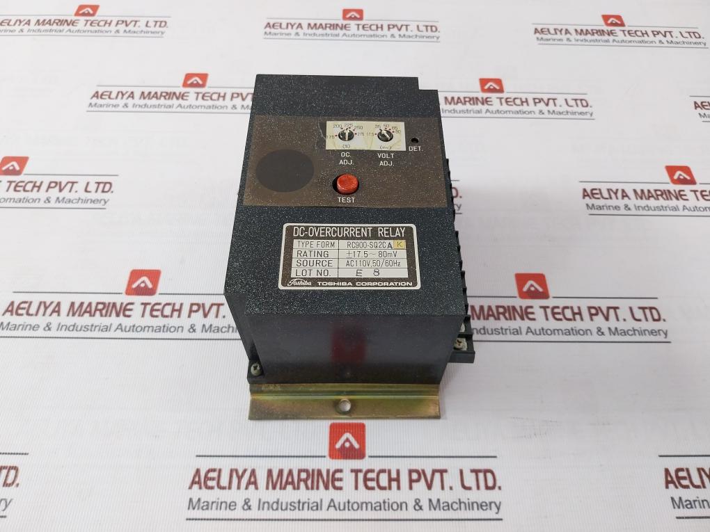 Toshiba Rc900-sq2C Ak Dc-overcurrent Relay Ac110V, 50/60Hz 3J9E0018-f