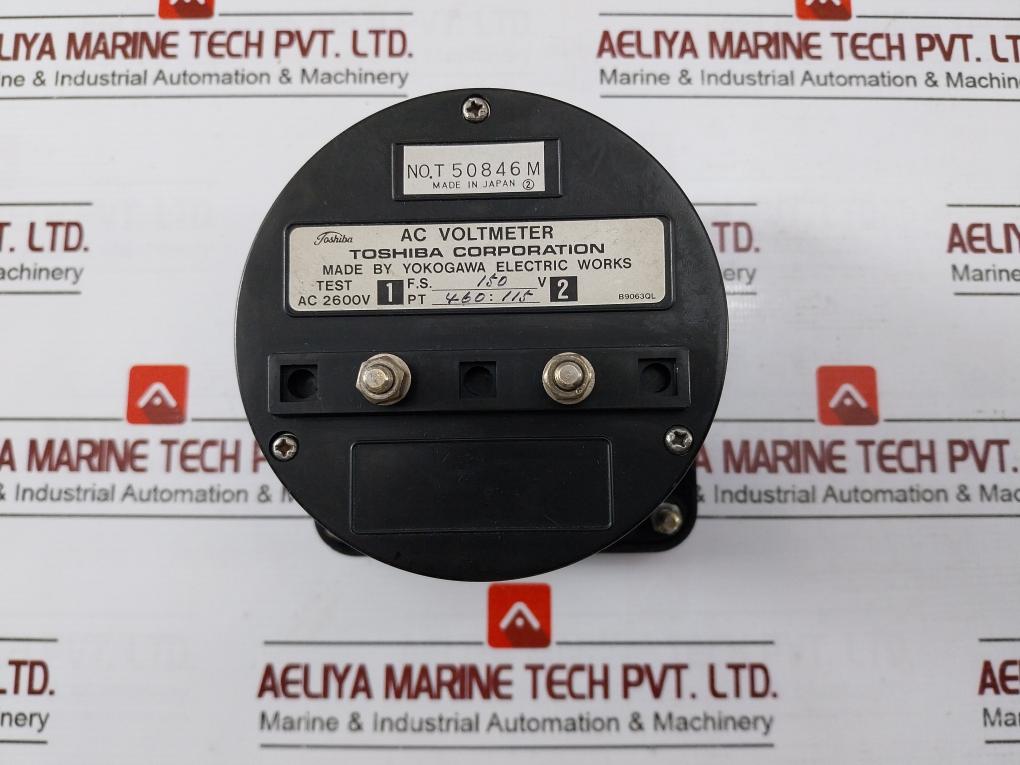Toshiba Rf8-v Ac Voltmeter Ac2600V 150V B9063Ql 0-600V T50846M