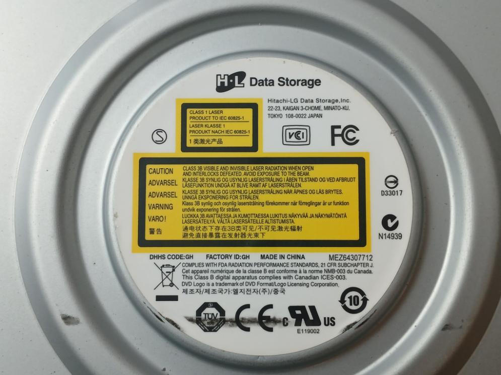 Toshiba Samsung Sh-216Bb/Debhf Internal Dvd Writer Drive 5V-1.0A E225119 Pys-2