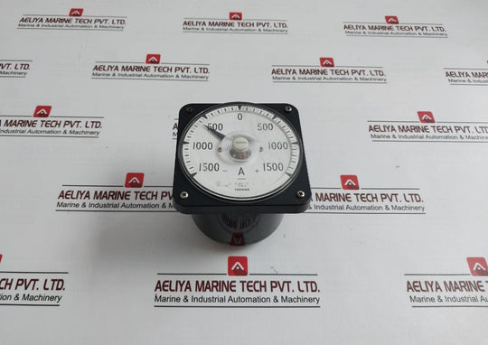 Toshiba Sf8-a Dc Ammeter B9063Qd, Jis C 1102 500V -1500 To +1500A 0.14Ω