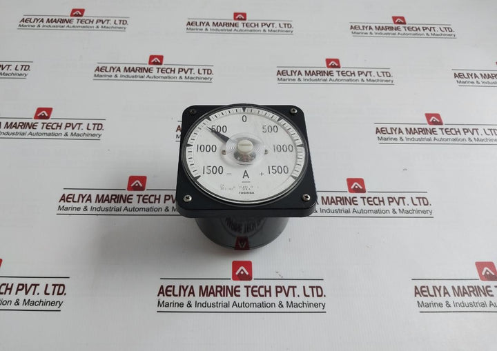 Toshiba Sf8-a Dc Ammeter B9063Qd, Jis C 1102 500V -1500 To +1500A 0.14Ω
