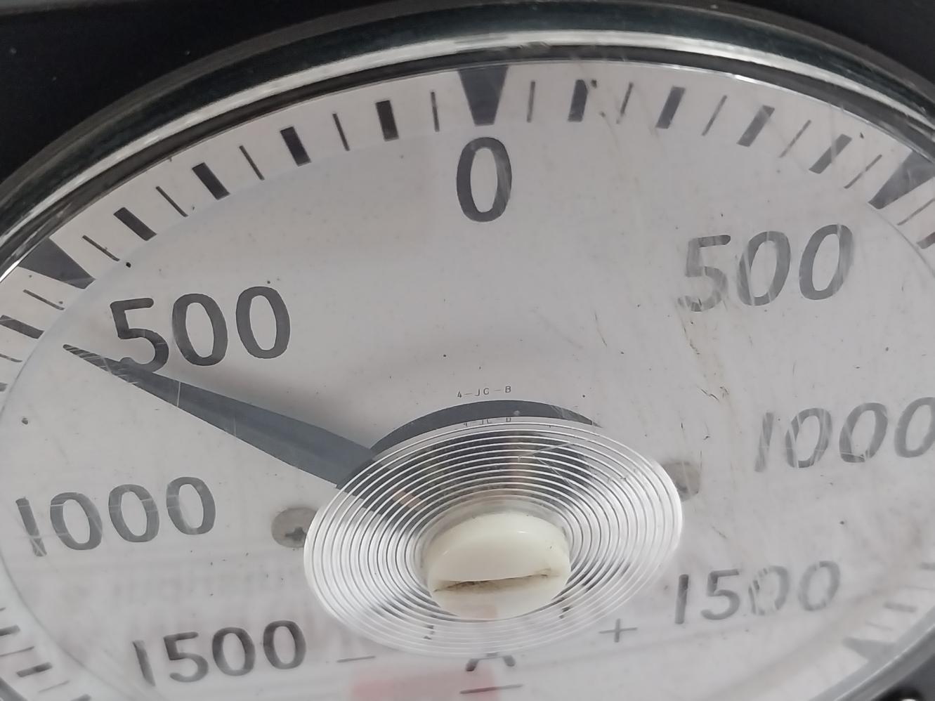 Toshiba Sf8-a Dc Ammeter B9063Qd, Jis C 1102 500V -1500 To +1500A 0.14Ω