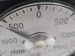Toshiba Sf8-a Dc Ammeter B9063Qd, Jis C 1102 500V -1500 To +1500A 0.14Ω