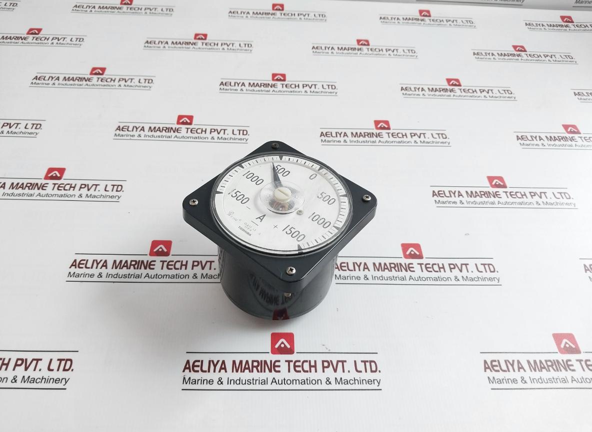 Toshiba Sf8-a Dc Ammeter B9063Qd, Jis C 1102 500V -1500 To +1500A 0.14Ω