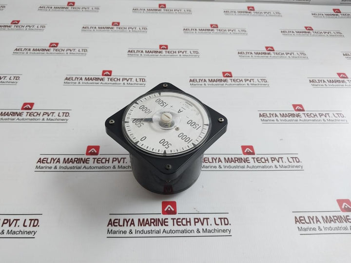Toshiba Sf8-a Dc Ammeter B9063Qd, Jis C 1102 500V -1500 To +1500A 0.14Ω