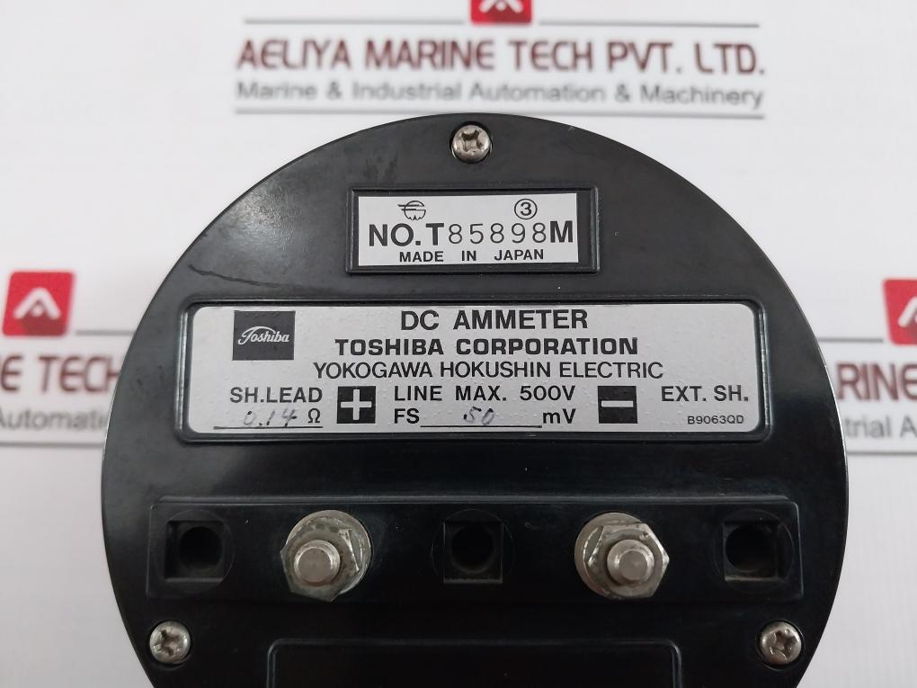 Toshiba Sf8-a Dc Ammeter Jis C 1102 4-al 0-50 A 500V 50Mv B9063Qd 0.14Ω