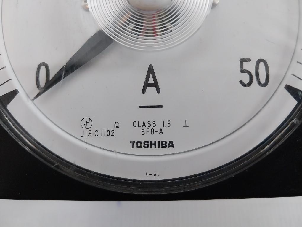 Toshiba Sf8-a Dc Ammeter Jis C 1102 4-al 0-50 A 500V 50Mv B9063Qd 0.14Ω