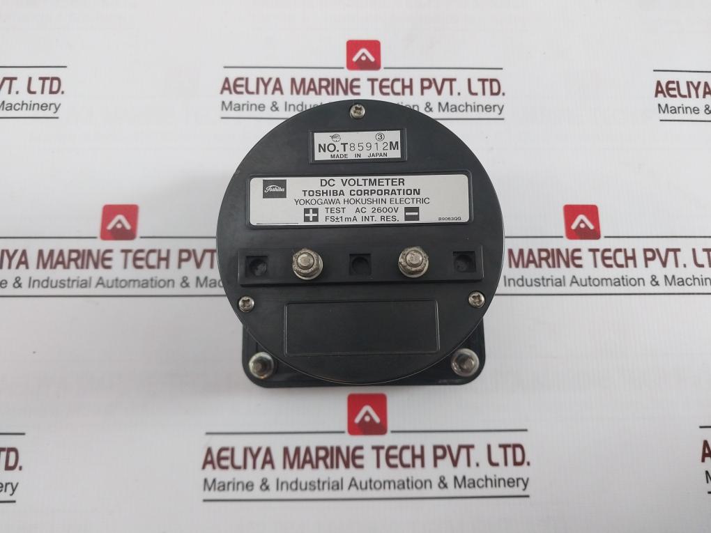 Toshiba Sf8-v Dc Voltmeter Class 1.5 T85912M Ac 2600V B9063Qg
