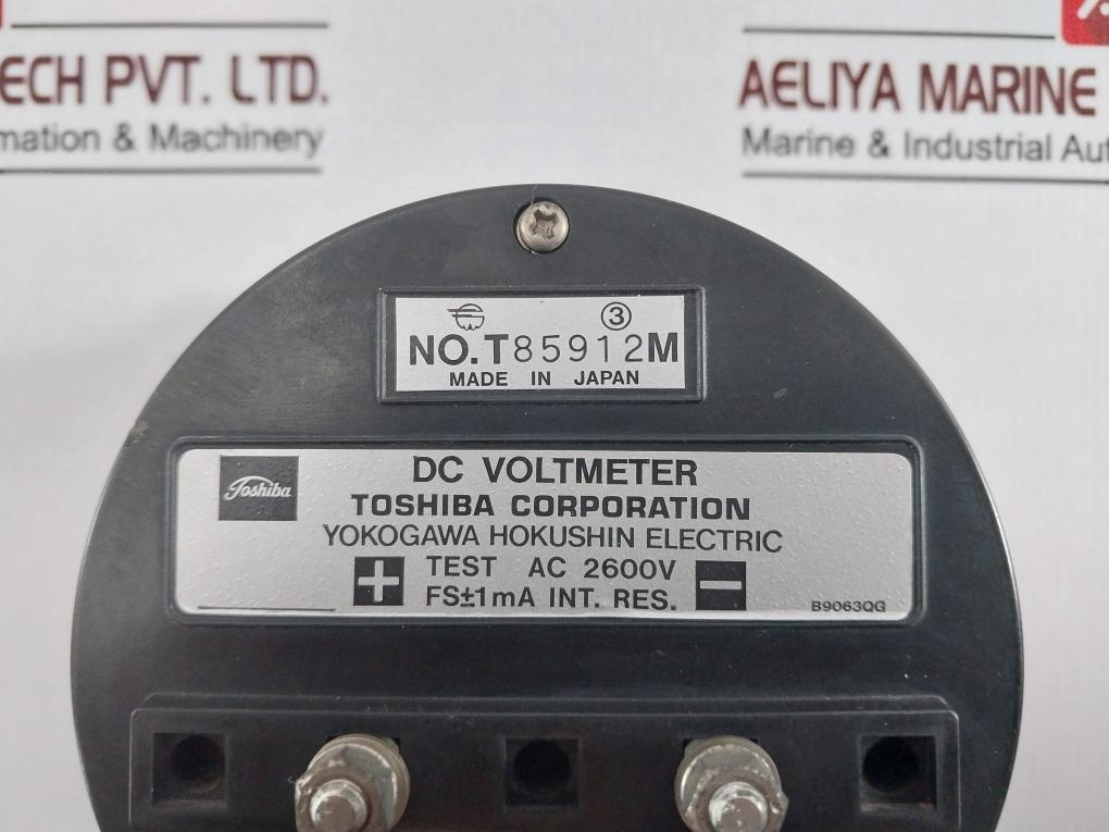 Toshiba Sf8-v Dc Voltmeter Class 1.5 T85912M Ac 2600V B9063Qg