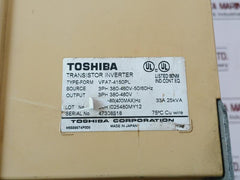 Toshiba Vfa7-4150Pl Transistor Inverter 3Ph 380-460V, 400V-15Kw 33A 25Kva