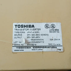 Toshiba Vfa7-4150Pl Transistor Inverter 3Ph 380-460V, 400V-15Kw 33A 25Kva