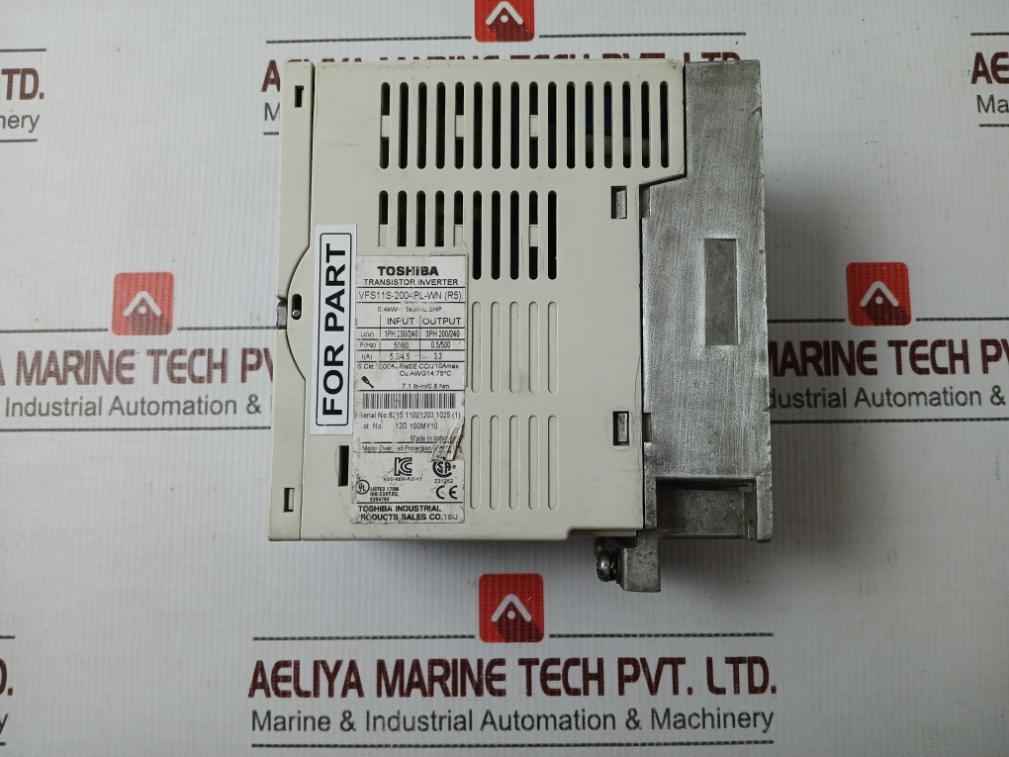 Toshiba Vfs11s-2004pl-wn(R5) Transistor Inverter 1ph-200/240v (Not Working)