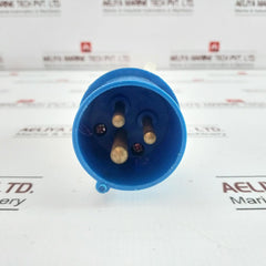 Total 013 Dust Proof Plug 16A-6H/220-250V~Ip44 Iec309-2