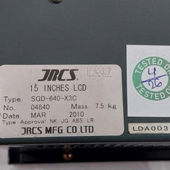 Touch Panel For Tcs Data Logger Sgd-640-x3C Jrcs 15 Inches Lcd