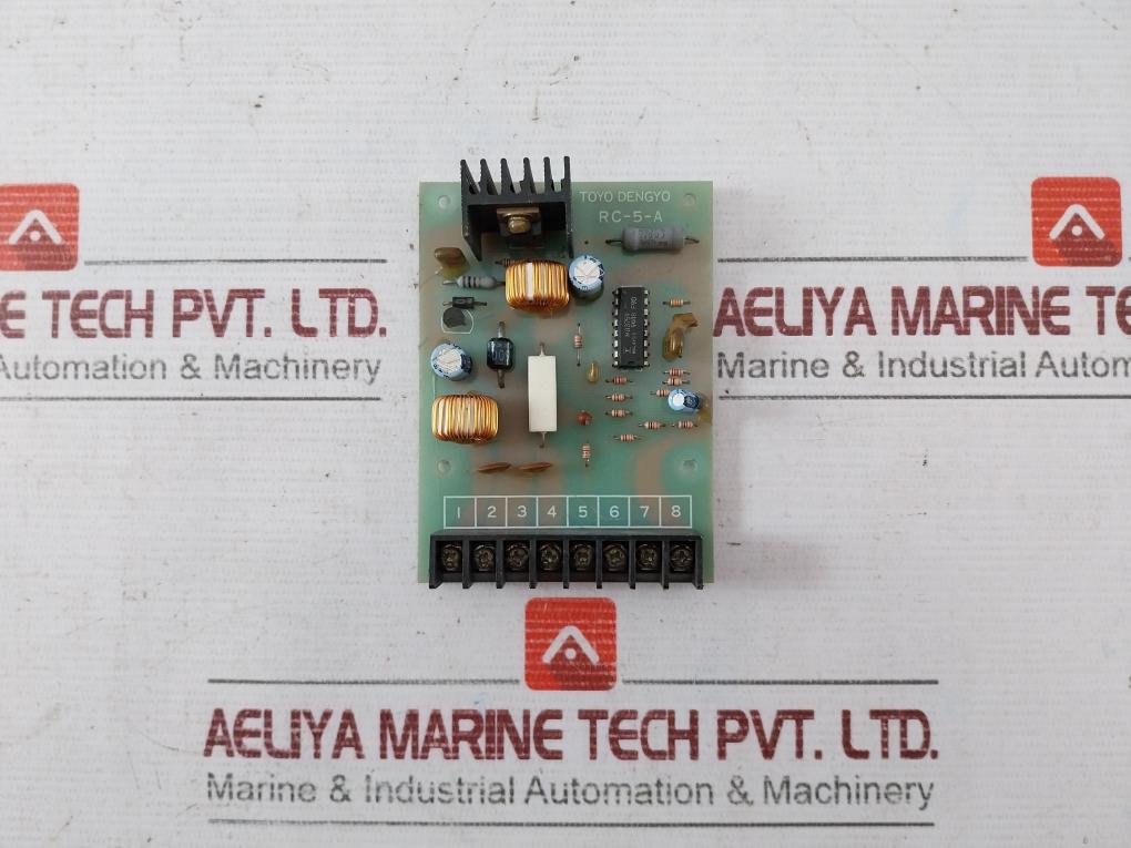 Toyo Dengyo Rc-5-a Printed Circuit Board