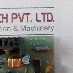 Toyo Dengyo Rc-5-a Printed Circuit Board