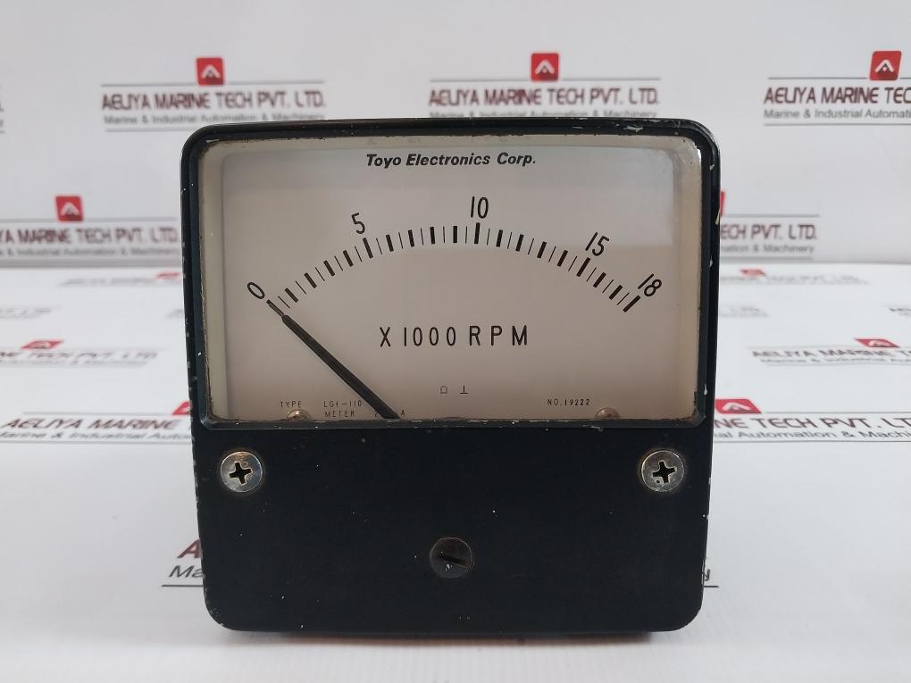 Toyo Electronics Lgf-110 High Speed Tachometer 0-18 X1000 Rpm 200 Ua 3 KΩ