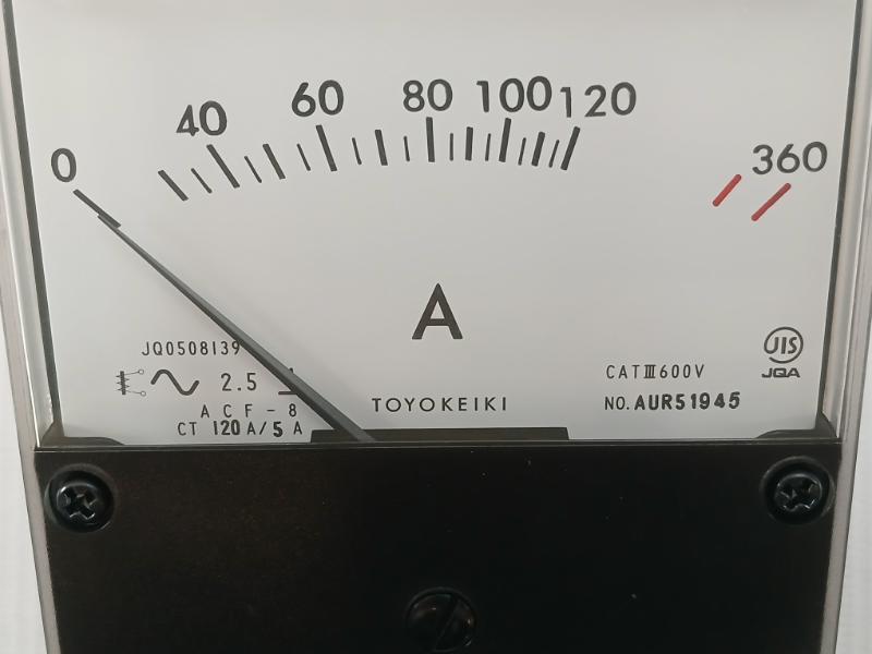 Toyo Keiki 120A/5A Ac Ammeter Acf-8