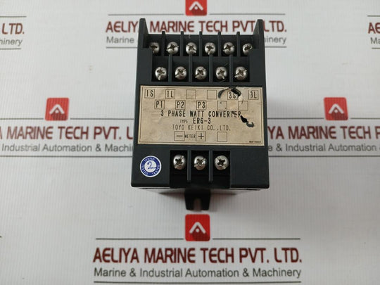Toyo Keiki 3 Phase Watt Converter Erg-3