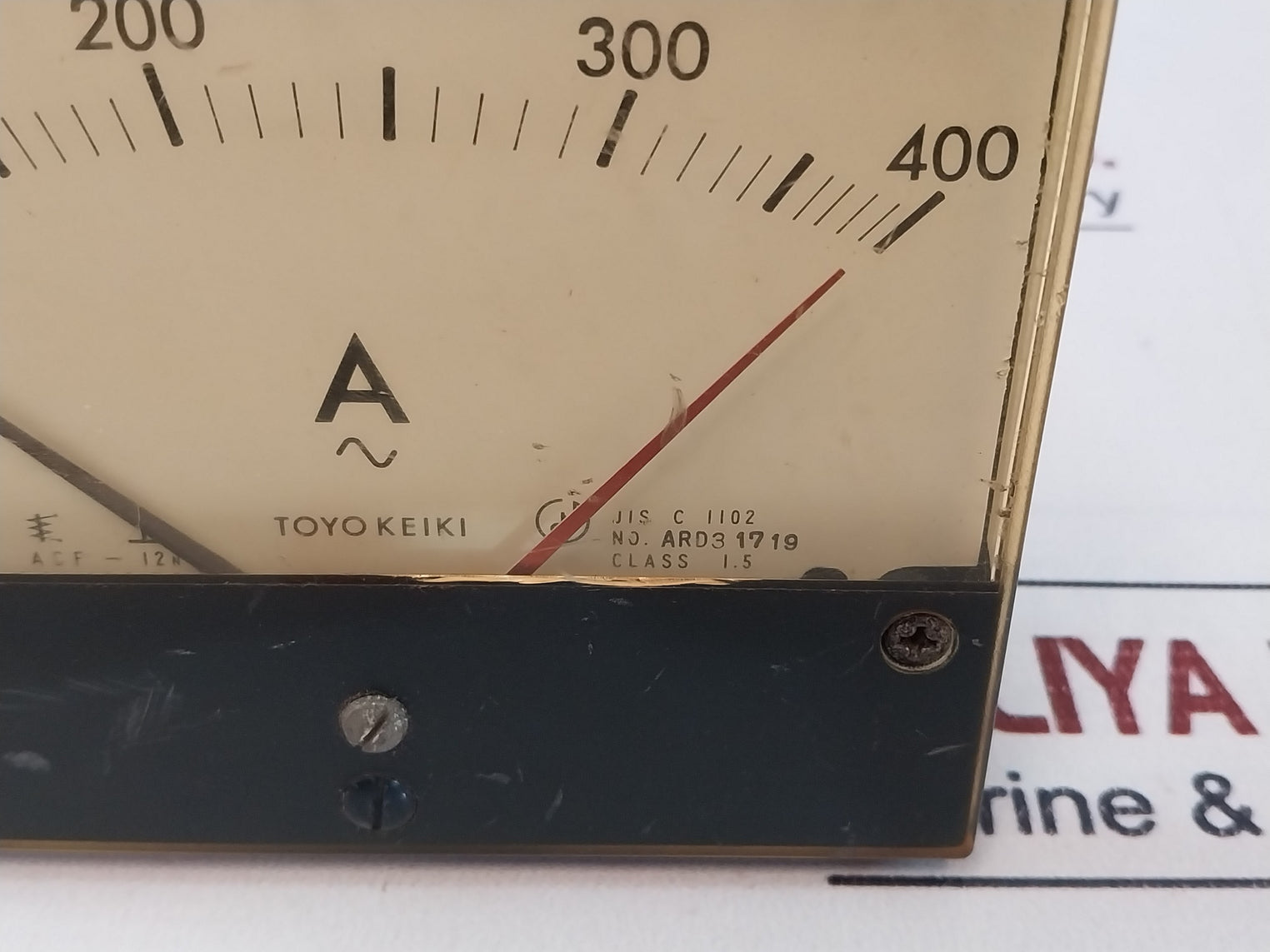 Toyo Keiki Acf-12N Ammeter 0-400 A~