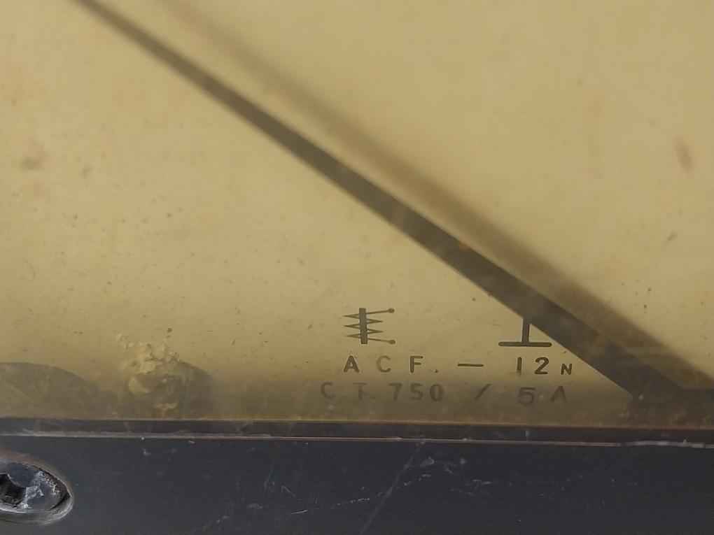 Toyo Keiki Acf-12N Ammeter 0-750A- 5A