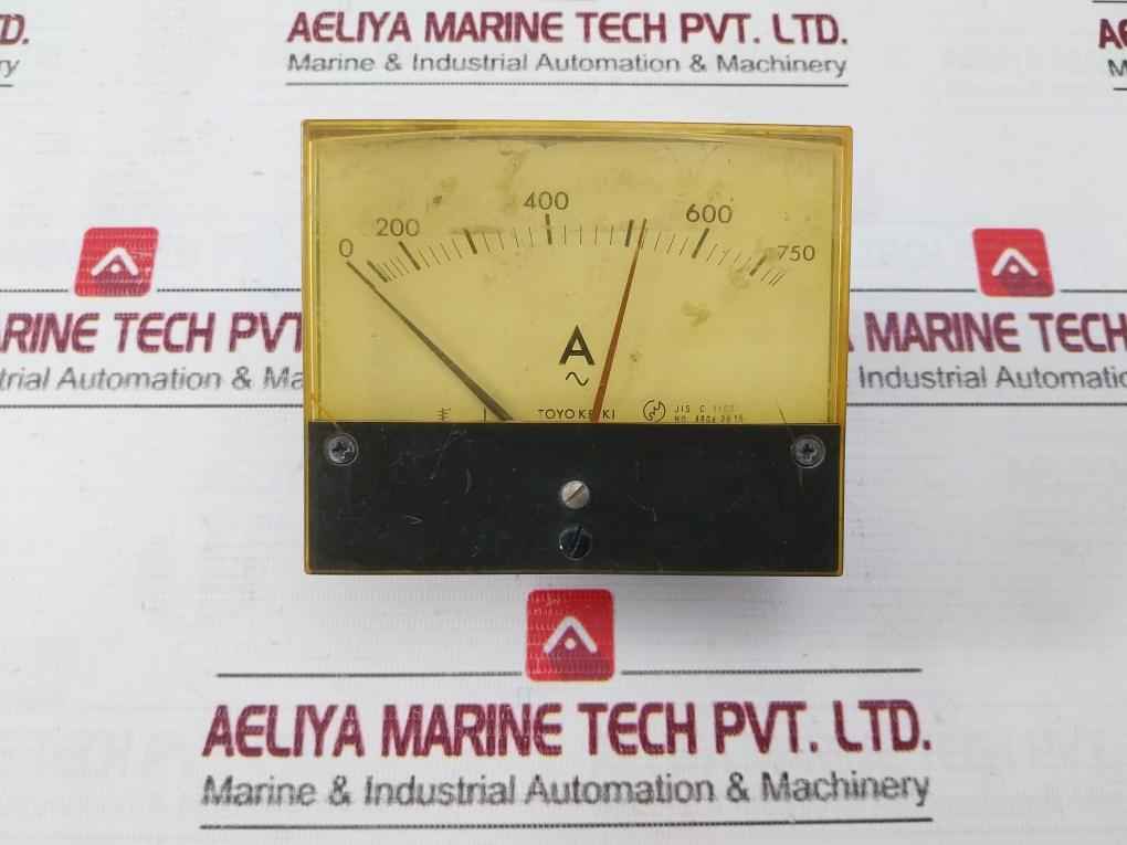Toyo Keiki Acf-12N Ammeter 0-750A- 5A
