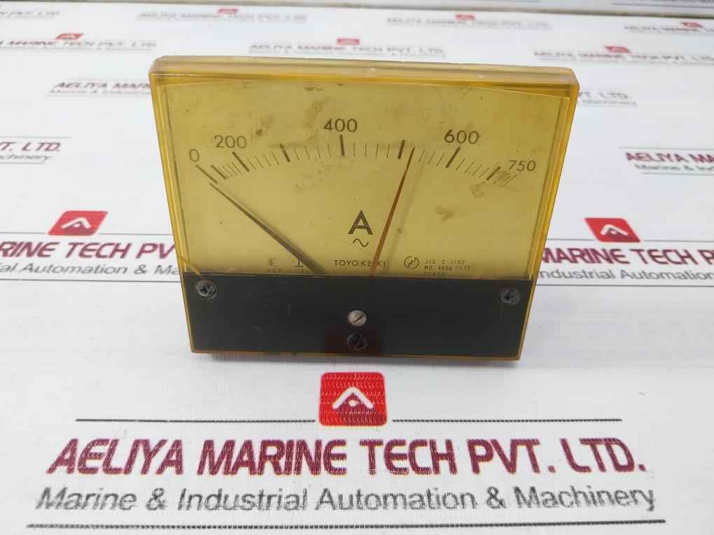 Toyo Keiki Acf-12N Ammeter 0-750A- 5A