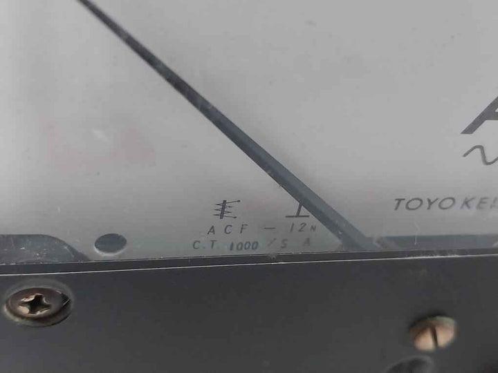 Toyo Keiki Acf-12N Ampere Meter 0-1000A