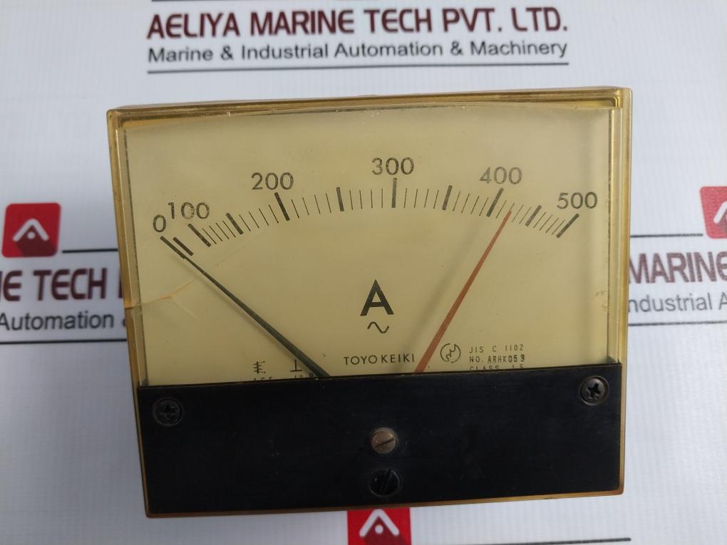 Toyo Keiki Acf-12Nb Ampere Meter Nh-265D Class 1.5 500/5A