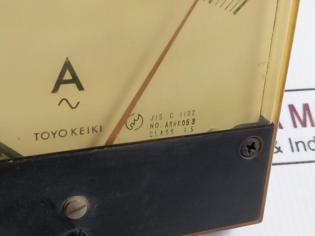 Toyo Keiki Acf-12Nb Ampere Meter Nh-265D Class 1.5 500/5A