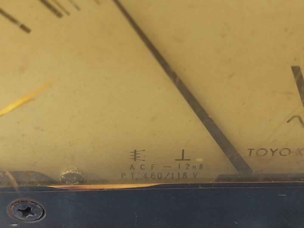 Toyo Keiki Acf-12Nb Voltmeter 0-600 V 150V