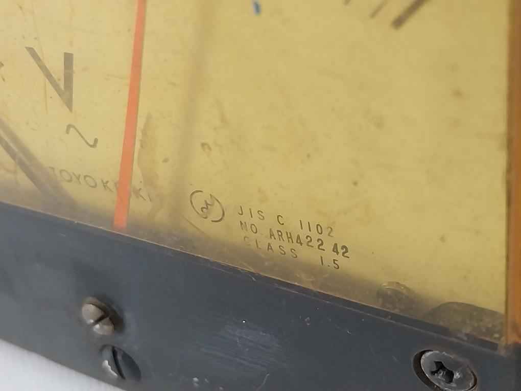 Toyo Keiki Acf-12Nb Voltmeter 0-600 V 150V