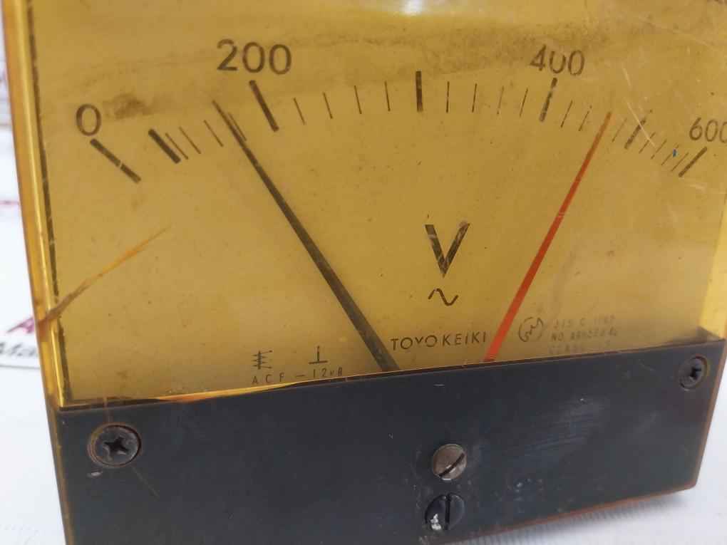 Toyo Keiki Acf-12Nb Voltmeter 0-600 V 150V