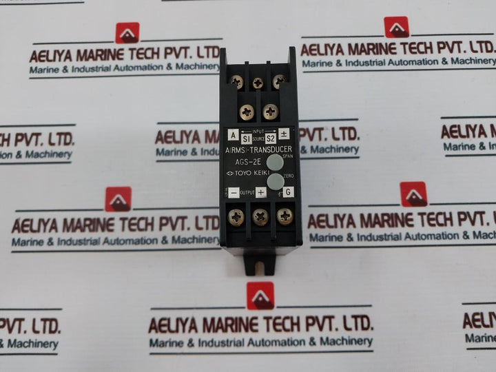 Toyo Keiki AGS-2E A (RMS)-Transducer AC 100/110V 50/60Hz