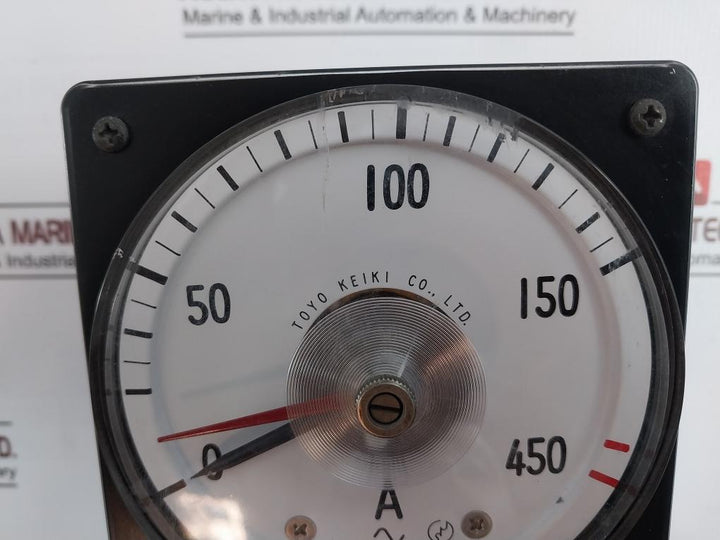 Toyo Keiki Avf-11 Ammeter 150/1A Jis C 1102, 0-450A~ Nh-266D, S-1139N