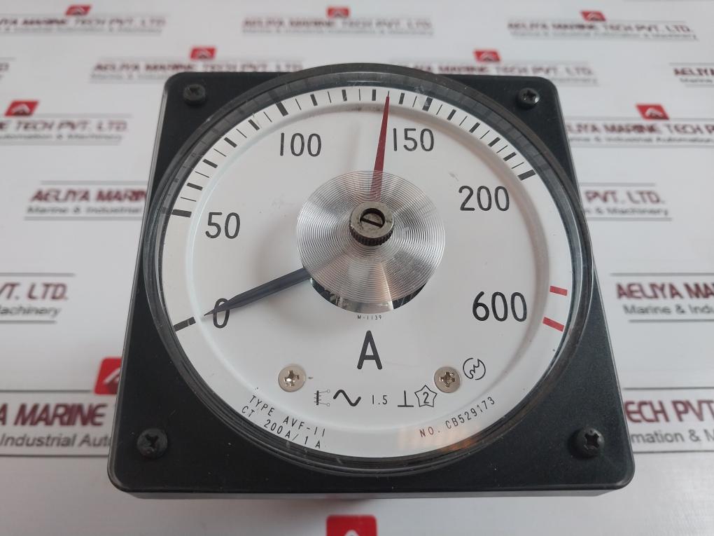 Toyo Keiki Avf-11 Ammeter 200A/1A Cb529173 0-600A