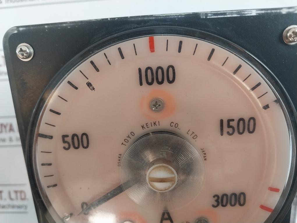 Toyo Keiki Avf-12E Ammeter Ab811192 1500/5A 0-3000A