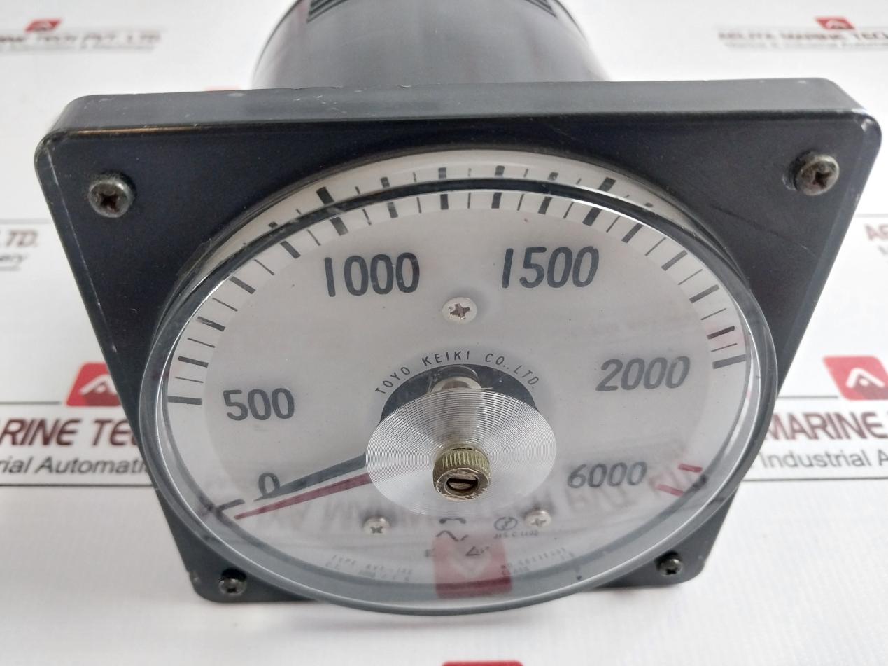 Toyo Keiki Avf-12E Ammeter C.T.2000/1A Ac100V-120V 0 To 6000 A, Jis C 1102
