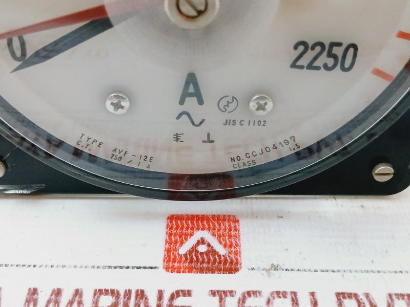 Toyo Keiki Avf-12E Ammeter Meter 0-2250 Range