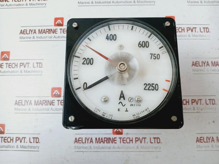 Toyo Keiki Avf-12E Ammeter Meter 0-2250 Range