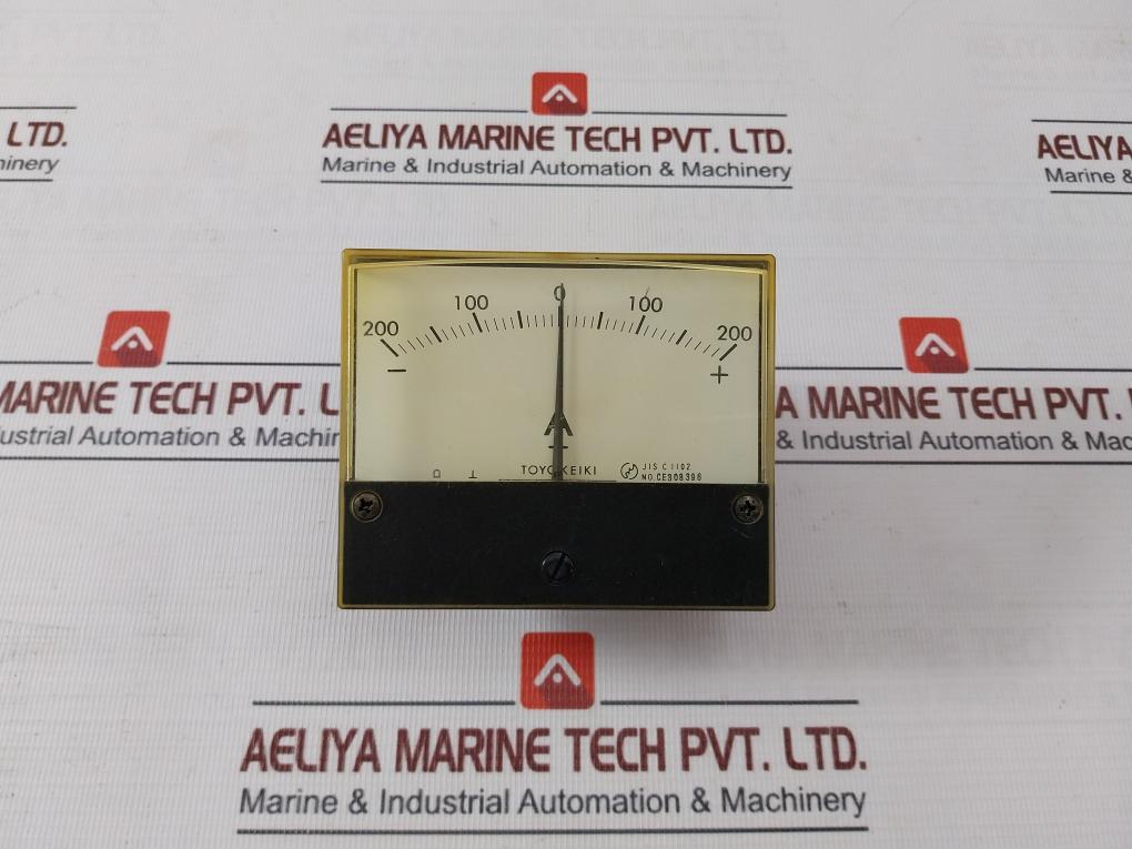 Toyo Keiki Dcf-10 Ammeter Ce308396 Class 2.5 Nh-350A -200 To +200 A