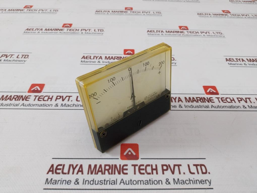Toyo Keiki Dcf-10 Ammeter Ce308396 Class 2.5 Nh-350A -200 To +200 A