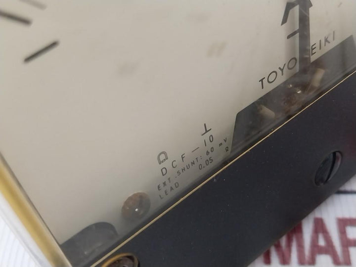 Toyo Keiki Dcf-10 Ammeter Ce308396 Class 2.5 Nh-350A -200 To +200 A