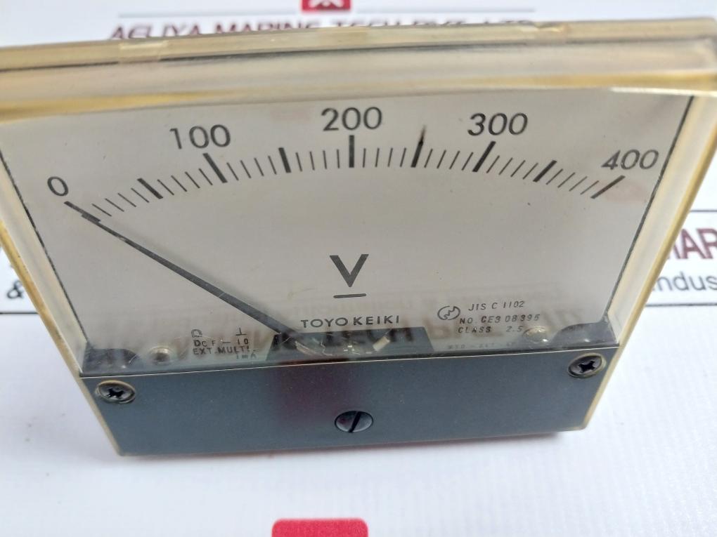 Toyo Keiki Dcf-10 Voltmeter Gauge Nh-354A 0-400V 1Ma