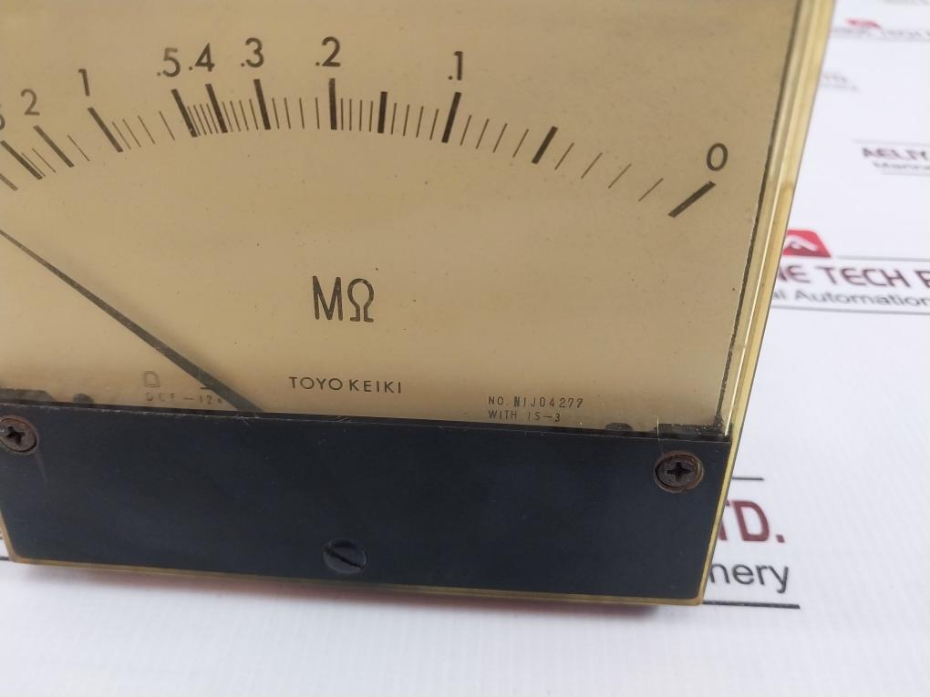 Toyo Keiki Dcf-12N Analog Megohmmeter Nij04277 Nh-349 1Ma
