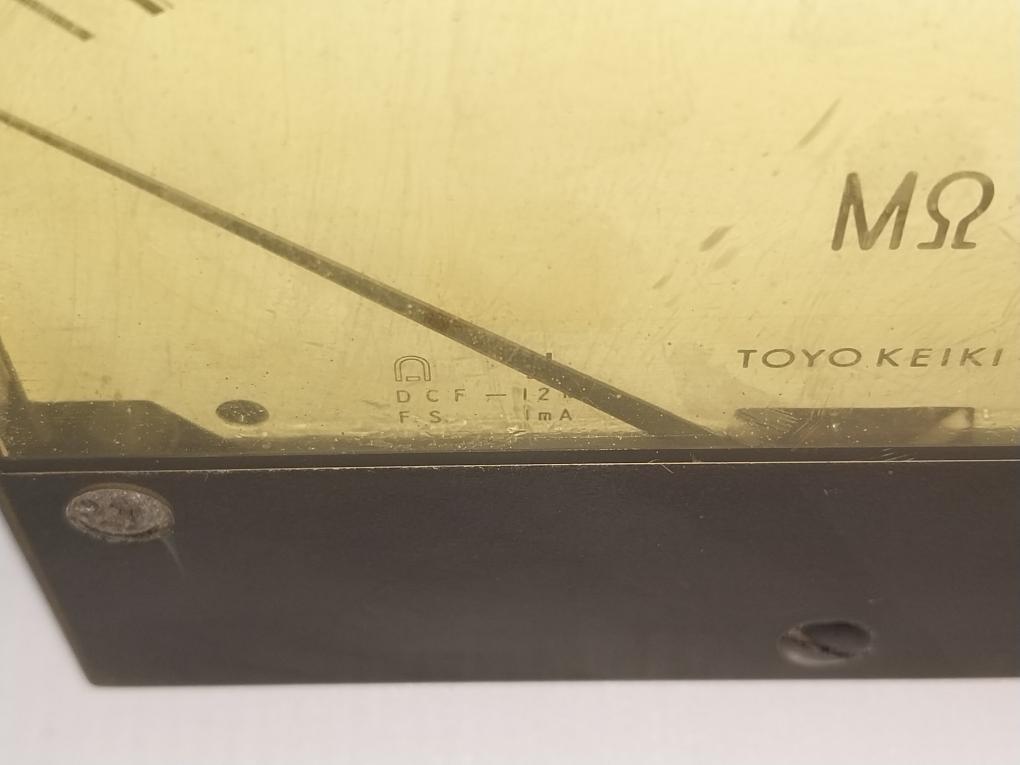 Toyo Keiki Dcf-12N Analog Megohmmeter Nij04277 Nh-349 1Ma