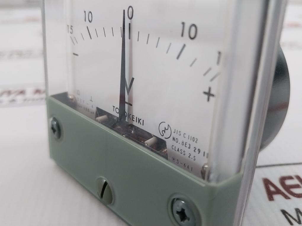Toyo Keiki Dcf-6 Analog Panel Meter -15V To 0 To +15V 100Ua Jis C 1102