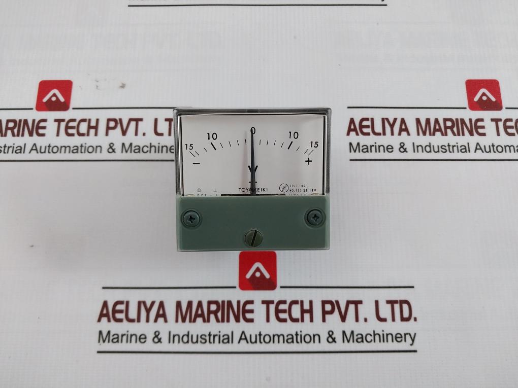 Toyo Keiki Dcf-6 Analog Panel Meter -15V To 0 To +15V 100Ua Jis C 1102