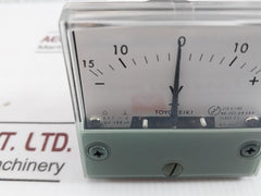 Toyo Keiki Dcf-6 Analog Panel Meter -15V To 0 To +15V 100Ua Jis C 1102